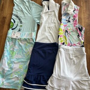 Bundle of 3 tennis golf outfits